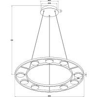 Подвесной светильник Maytoni Modern Fad Белый матовый арт-MOD070PL-L63W3K — фото 6, Подвесные светильники