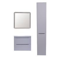 Тумба под раковину Style Line Бергамо 60 подвесная Серая антискрейч арт-СС-00002317 — фото 5, Тумбы под раковину