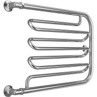 Водяной полотенцесушитель Terminus Фокстрот-Лиана (1) 500x700 Хром, боковое подключение, G 1" НР арт-4620768880995 — фото 1, Водяные полотенцесушители