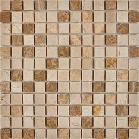 Каменная мозаика Pixmosaic Emperador Light, Crema Nova 30,5x30,5 см арт-PIX274 — фото 1, Мозаика