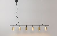 Подвесной светильник Crystal Lux Золото Черный арт-CLT 015C6 L1200 BL-GO — фото 3, Подвесные светильники