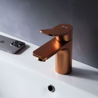 Смеситель для раковины AM.PM X-Joy Розовое золото арт-F85A02144 — фото 4, Смесители для раковины