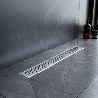 Душевой лоток AM.PM MasterFlow 60 с решеткой Хром матовый Cut Gradient арт-W01SC-P11-060-01SB — фото 5, Душевые лотки