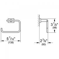 Товар: Держатель туалетной бумаги Grohe Essentials Cube Хром арт-40507001 - фото 3 Держатель туалетной бумаги Grohe Essentials Cube Хром арт-40507001 — фото 3, Держатели туалетной бумаги