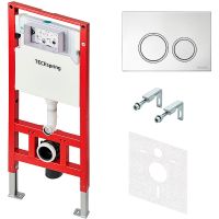 Товар: Инсталляция Tece Spring для унитаза с клавишей смыва Хром глянцевый арт-S955101 - фото 2 Инсталляция Tece Spring для унитаза с клавишей смыва Хром глянцевый арт-S955101 — фото 2, Инсталляции для унитазов