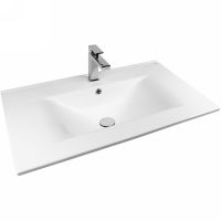 Тумба с раковиной Bond Wave 80 подвесная Белая глянцевая арт-T01800-S05W — фото 10, Тумбы с раковиной