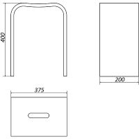 Табурет в ванную Altasan Due Белый арт-SDPDUE3840white — фото 2, Сиденья