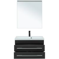 Комплект мебели для ванной Aquanet Верона 75 подвесной Черный матовый арт-287638 — фото 5, Комплекты мебели для ванной