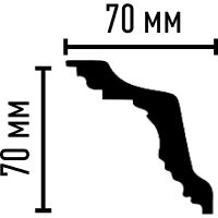 Карниз Decomaster 2400x70x70 мм арт-95017 — фото 2, Карнизы
