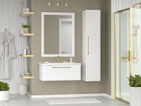 Тумба с раковиной Brevita Alicante 90 подвесная Белая матовая арт-УТ000015978 — фото 8, Тумбы с раковиной