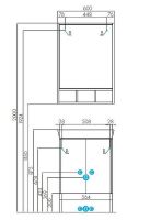 Тумба под раковину Aquaton Йорк 56 Белая Выбеленное дерево арт-1A170201YOAY0 — фото 8, Тумбы под раковину