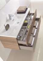 Тумба под раковину Jacob Delafon Vox 120 подвесная Белая арт-EB2071-R1-N18 — фото 3, Тумбы под раковину