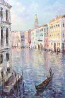 Фреска Ortograf Городской пейзаж живопись 8051 Фактура бархат FX Флизелин (1,8*2,7) Голубой, Город/Пейзаж/Живопись арт-8051 (бархат FX) — фото 2, Фрески