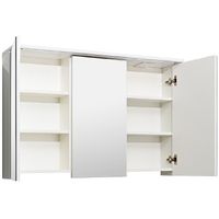 Зеркальный шкаф Runo Лира 105 с подсветкой Белый арт-00-00000254 — фото 2, Зеркальные шкафы в ванную