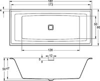 Акриловая ванна Riho Still Square 180х80 (BR0100500K00132) LED без гидромассажа арт-B099005005 — фото 10, Акриловые ванны