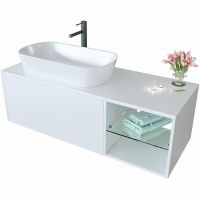 Товар: Тумба с раковиной SanVit Оскар 120 L подвесная Белая арт-koskar120L - фото 4 Тумба с раковиной SanVit Оскар 120 L подвесная Белая арт-koskar120L — фото 4, Тумбы с раковиной