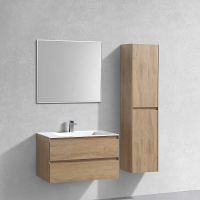 Тумба под раковину Vincea Luka 80 подвесная N.Oak арт-VMC-2L800NO — фото 9, Тумбы под раковину