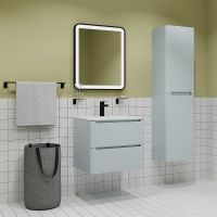 Шкаф пенал Iddis Edifice 40 подвесной Голубой арт-EDI40B0i97 — фото 6, Пеналы для ванной комнаты