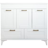 Тумба с раковиной Sanflor Ванесса 95/2 Белая матовая арт-С15328 — фото 1, Тумбы с раковиной