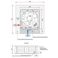 Товар: Бассейн Gruppo Treesse Paros 201x201 с гидромассажем арт-PPAR01BP - фото 5 Бассейн Gruppo Treesse Paros 201x201 с гидромассажем арт-PPAR01BP — фото 5, Бассейны