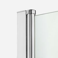 Душевой уголок New Trendy New Soleo Chrome 80х120 профиль Хром стекло прозрачное арт-D-0140A/D-0151B — фото 6, Прямоугольные душевые уголки