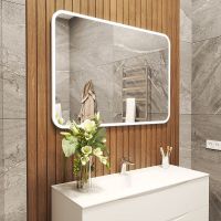 Зеркало Bond Cube 120x80 с подсветкой с сенсорным выключателем арт-M39ZE-12080 — фото 4, Зеркала в ванную комнату