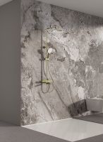 Душевая система Splenka с термостатом Золото матовое арт-S223.26.03 — фото 2, Душевые стойки