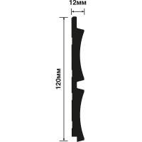 Декоративная панель HIWOOD 2700x120x12 мм арт-LV125 GR5 — фото 5, Панели