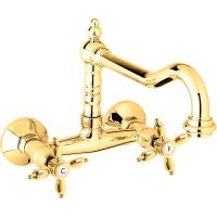 Смеситель для кухни Cezares Золото 24 карат арт-NOSTALGIA-LLP-03/24 — фото 1, Смесители для кухни