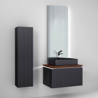 Тумба под раковину Jorno Strong 80 подвесная Антрацит арт-Str.01.80/P/A — фото 6, Тумбы под раковину