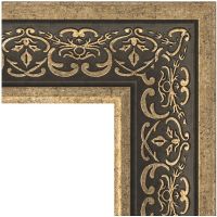 Зеркало Evoform Exclusive 119х59 с фацетом в багетной раме - Вензель серебряный 101 мм арт-BY 3501 — фото 2, Зеркала в ванную комнату