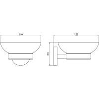 Мыльница Aquatek Бетта Хром арт-AQ4603CR — фото 2, Мыльницы