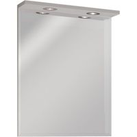 Зеркало Opadiris Фреш 59 с подсветкой Белое арт-00-00002177 — фото 1, Зеркала в ванную комнату