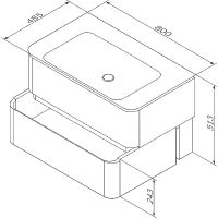 Товар: Тумба под раковину AM.PM Sensation 80 подвесная Орех арт-M30FHX0802NF - фото 11 Тумба под раковину AM.PM Sensation 80 подвесная Орех арт-M30FHX0802NF — фото 11, Тумбы под раковину