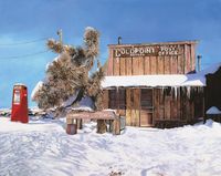 Фреска Ortograf Городской пейзаж живопись 11623 Фактура бархат FX Флизелин (3,4*2,7) Белый/Голубой/Коричневый, Город/Живопись арт-11623 (бархат FX) — фото 2, Фрески