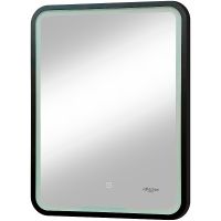 Товар: Зеркало Reflection Happy 600х800 с подсветкой Черное с сенсорным выключателем и диммером арт-RF4919HP - фото 4 Зеркало Reflection Happy 600х800 с подсветкой Черное с сенсорным выключателем и диммером арт-RF4919HP — фото 4, Зеркала в ванную комнату
