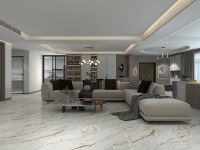 Керамогранит Azario Calacatta Royal Carving Gold 60х120 см арт-H18004004G — фото 5, Керамогранит