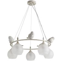 Люстра Artelamp Gemelli Белая с золотом арт-A2150SP-5WG — фото 1, Люстры