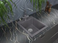 Кухонная мойка Paulmark Kante 40 Графит арт-PM104249-DG — фото 3, Кухонные мойки