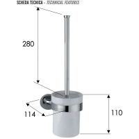 Ершик для унитаза Remer Guest Медь арт-GS66RL — фото 2, Ершики для унитаза