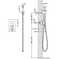 Гигиенический душ со смесителем Timo Briana Золото матовое арт-7189/17SM — фото 2, Гигиенические души