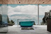 Ванна из полиэфирной смолы Abber Kristall 170х80 Бирюзовая без гидромассажа арт-AT9706Aquamarin — фото 5, Ванны из полиэфирной смолы