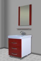 Товар: Тумба под раковину Bellezza Рокко 60 Красная Белая арт-4635309660035 - фото 4 Тумба под раковину Bellezza Рокко 60 Красная Белая арт-4635309660035 — фото 4, Тумбы под раковину