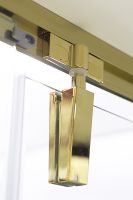 Душевая дверь Niagara Nova 100 профиль Холодное золото стекло прозрачное арт-NG-43-10AG — фото 7, Распашные душевые двери