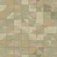 Обои Milassa Geometrica Флизелин (1*10,05) Зеленый/Бежевый, Геометрия арт-GM1 005 — фото 1, Обои для стен