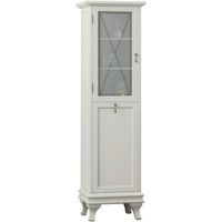 Шкаф пенал Opadiris Борджи 45 L с бельевой корзиной Слоновая кость арт-Z0000012564 — фото 1, Пеналы для ванной комнаты