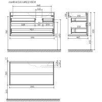 Товар: Тумба под раковину Sancos Marmi 2.0 100 R подвесная Дуб чарльстон арт-MR2.0100RECH - фото 14 Тумба под раковину Sancos Marmi 2.0 100 R подвесная Дуб чарльстон арт-MR2.0100RECH — фото 14, Тумбы под раковину