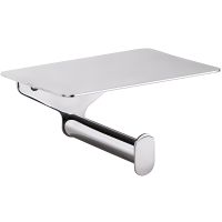 Держатель туалетной бумаги Bemeta Organic с полочкой Хром арт-157112151 — фото 1, Держатели туалетной бумаги