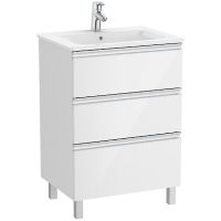 Тумба под раковину Roca The Gap 60 подвесная Белый глянец арт-A857404806 — фото 9, Тумбы под раковину