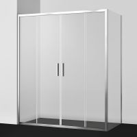 Товар: Душевой уголок WasserKRAFT Lippe 170x80 профиль Серебристый стекло прозрачное арт-45S53 - фото 6 Душевой уголок WasserKRAFT Lippe 170x80 профиль Серебристый стекло прозрачное арт-45S53 — фото 6, Прямоугольные душевые уголки